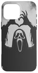 iPhone 16 Pro Max Ghost Heart Hands Scary Face Horror Poster Halloween Case