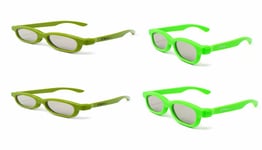 New 4 x Pairs of Kids 3D Childrens Glasses for Passive TVs Cinema Projectors UK