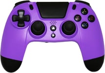 Vx4 - Manette Bluetooth Sans Fil Pour Ps4 Avec Prise Jack 3,5 Mm - Manette Compacte Pour Playstation4/Ps4 Pro/Ps4 Slim/Pc - Branchement Casque Gaming - Gamepad - Dual Vibration Shock Violet