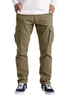 westAce Mens Cargo Trousers Work Wear Combat Safety Cargo 6 Pocket Full Pants Size 32-44 (38W / 30L, Khaki)