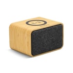 mooov 477352 Enceinte Bluetooth Bamboo Portable avec Chargeur Induction pour Smartphone