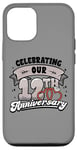 iPhone 12/12 Pro 12th Wedding Anniversary Celebrating 12 Years Matching Gift Case