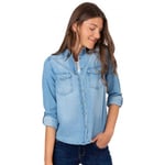 Chemise Tiffosi  Chemise en Jean Femme Bleu clair  -