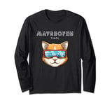 Mayrhofen Tirol Austria Retro Ski Cat Long Sleeve T-Shirt