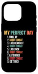 Coque pour iPhone 16 Pro My Perfect Day Robot Combat amusant