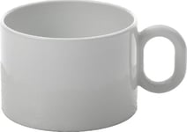 Alessi Mw01/78 Dressed Tasse à Thé en Porcelaine Blanche avec Décoration en Relief, Set de 4 Pièces