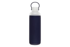Vattenflaska i glas 500 ml Mörkblå
