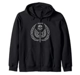 Call of Duty: Modern Warfare 2 Skull Dagger Distressed Logo Zip Hoodie