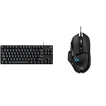 Logitech G413 TKL SE Clavier Gamer Mécanique - Rétroéclairé avec Switches Mécaniques Tactiles, Anti-Ghosting+ Logitech G502 Hero Souris Gamer Filaire Haute Performance