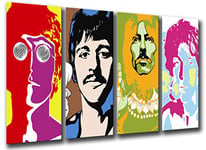 Ref.26097 Beatles, John Lennon, Paul McCartney Impression sur bois Format XXL 131 x 62 cm