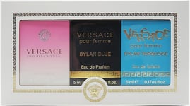 2 x VERSACE MINIATURE COLLECTION GIFT SET For HER 3 x 5ml XMAS PERFECT GIFT