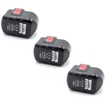 3x Batterie compatible avec Bosch psb 24VE-2, saw 24V, gsr 24VE-2, gst 24V outil électrique (2000 mAh, NiMH, 24 v) - Vhbw