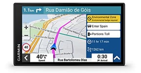 Garmin DriveSmart 66 MT-S Amazon Alexa – Navigationsgerät mit Alexa Built-in, hellem 6 Zoll (15,2 cm) HD-Display, 3D-Europakarten mit Umweltzonen, Verkehrsinfos in Echtzeit (Generalüberholt)