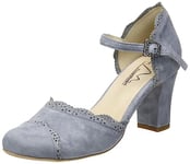 HIRSCHKOGEL Escarpins Femme, H Bleu, 37 EU