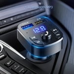 Auton handsfree Bluetooth 5.0 FM-lähetin MP3-modulaattori Musiikkisoitin Audiovastaanotin Kaksois-USB-pikalaturi langaton autosarja