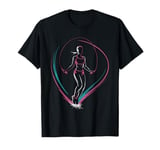 Stylish Jump Rope Fitness Design for Exercise Enthusiasts T-Shirt