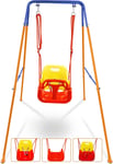 HLC 3 in 1 Swing Set for Toddler, Heavy-Duty Kids Baby Swing Set with Safety for