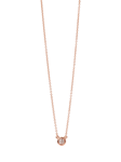 Pre-loved Tiffany & Co. Elsa Peretti Diamonds by the Yard 18ct Rose Gold Brilliant Cut Solitaire Diamond Pendant Necklace