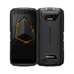 DOOGEE S41 Plus, 4 Gt+128 Gt, sivusormenjälki, 5,5 tuuman Android 13 Spreadtrum T606 Octa Core 1,6 GHz, Verkko: 4G, OTG, NFC, Google Payn tuki (musta)