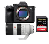 Sony Alpha A7 Mark IV Body+Sony FE 70-200mm f2.8 GM OSS+SanDisk 256GB Extreme PRO SDXC UHS-I U3 V30 200MBs