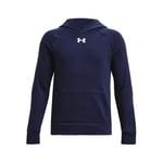 Under Armour Boy's UA Rival Fleece Hoodie Shirt Midnight Navy