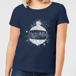 Harry Potter Yule Ball Baubel Women's Christmas T-Shirt - Navy - S