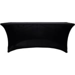 Werka Pro - Housse nappe pour table pliante 180cm Noire