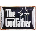 Nostalgic-Art Retro tin sign, 20 x 30 cm, Godfather – Logo – Gift idea for film fans, made of metal, vintage design