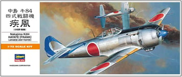 HASEGAWA Ki-84 Frank (Hayate) Japanese army fighter  1:72 PLASTIC MODEL KIT