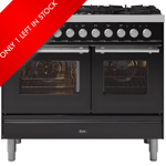 Ilve Roma PD106WE3/MG 100cm Wide Dual Fuel Range Cooker – Matt Graphite