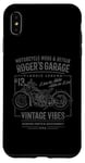 iPhone XS Max Roger's Garage Motorcycle Design for the Name Roger Case