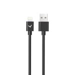 W Wonder Full Power - Cable USB-A vers Lightning - 2m - Noir