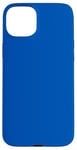 Coque pour iPhone 15 Plus Couleur simple bleu cobalt