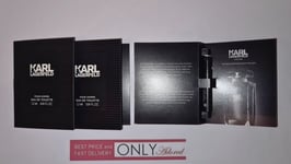 3 x Karl Lagerfeld FOR HIM 1.2ml Eau de toilette SPRAY samples *NEW*
