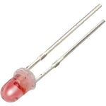 TRU Components YBR-30FRW00 1571552 YBR-30FRW00 Lot de 20 LED fil rouge blanc rond 3 mm 1400 1300 mcd 35° 18 mA, 20