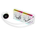 CiT White 240 Water Liquid CPU Cooler 240mm ARGB LED AIO Kit Temperature Display