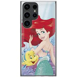 ERT GROUP mobile phone case for Samsung S23 ULTRA original and officially Licensed Disney pattern Ariel and Flounder 001 optimally adapted to the shape of the mobile phone, case made of TPU