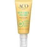 ACO Sun Face Mattifying Fluid SPF50+ Solskydd, 40 ml