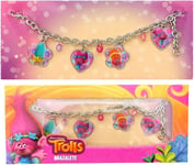 Trolls Bracelet with Pendant Charms Featuring Poppy and Friends