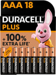 Duracell Plus AA Batteries (18 Pack) - Alkaline 1.5V - Up To 100% Extra Life - R