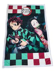 Homadict Plaid Sherpa 100X150 CM Demon Slayer TANJIRO & NEZUKO Buste