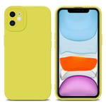 Coque pour Apple iPhone 11 en FLUID JAUNE Housse de protection Étui en silicone TPU flexible - Neuf