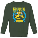 X-Men Wolverine Bio Kids' Sweatshirt - Green - 7-8 ans