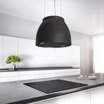 Airforce Luna Island Cooker Hood 45cm Complete Black Finish with Slim Led Lights