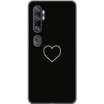 Xiaomi Mi Note 10 Transparent Mobilskal Hjärta