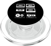 Cassette Tapes Audio Mixtapes 1980s Music Radio DJ PopSockets PopGrip for MagSafe