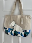 Radley Heritage Dog Tote Bag Cotton Responsible Tote in Green, Large, New