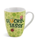 NICI 49492 Tasse porte-bonheur avec banderole Vert 310 ml 10 x 8 cm