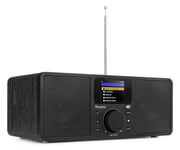 Audizio Rome WIFI Internet stereo DAB+ Radio, Svart, Audizio Rome DAB-radio, internetradio med wifi + Bluetooth