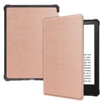 Amazon Kindle Paperwhite 5 11th Generation (2021) Fodral i Konstläder  m. Väckningsfunktion - Rose Gold